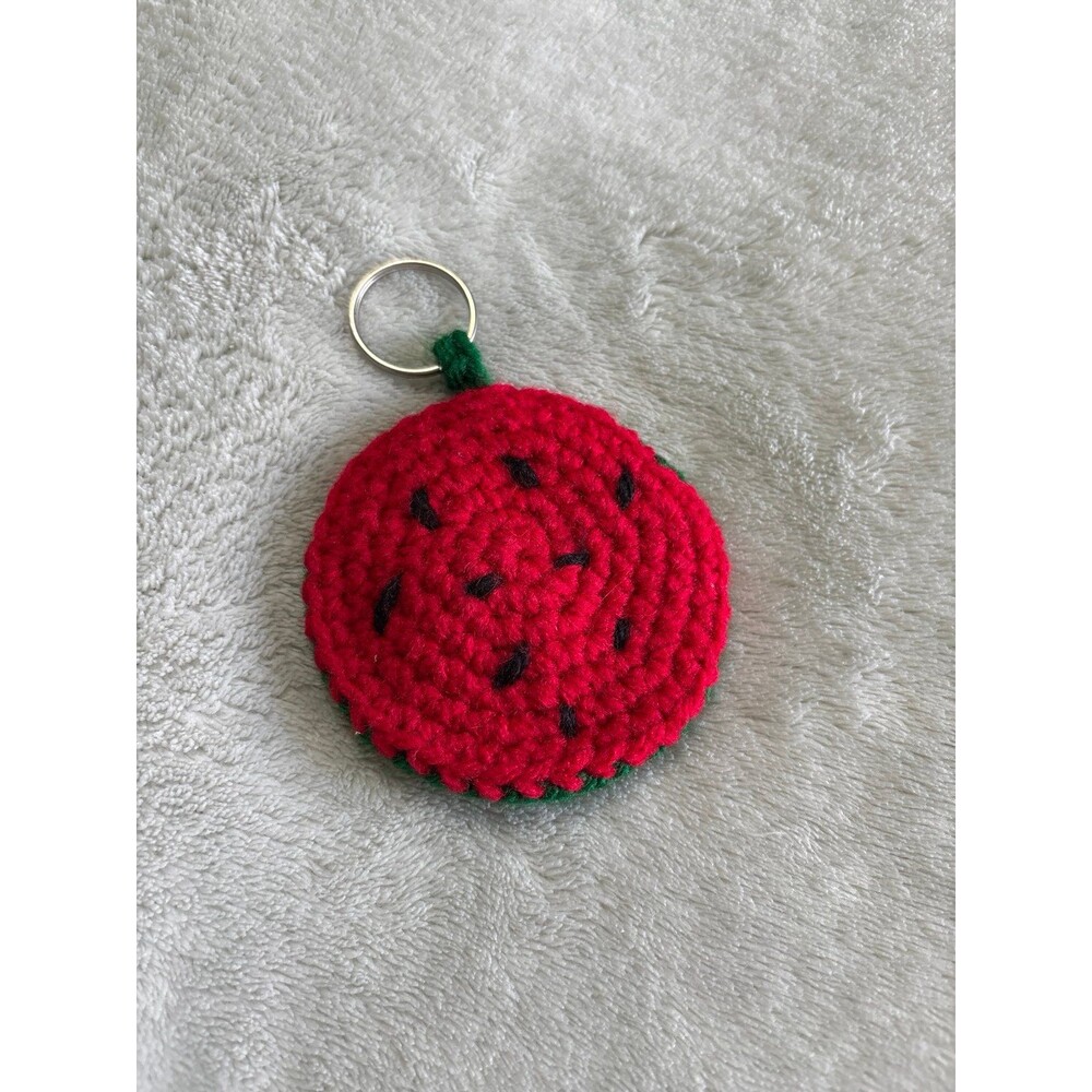 Keychain crochet sensory fidget toy autism ADHD watermelon marble backpack kids